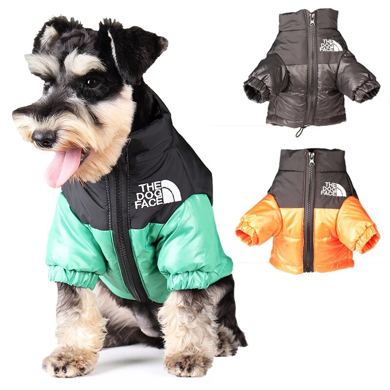 Giacca antivento calda per cani